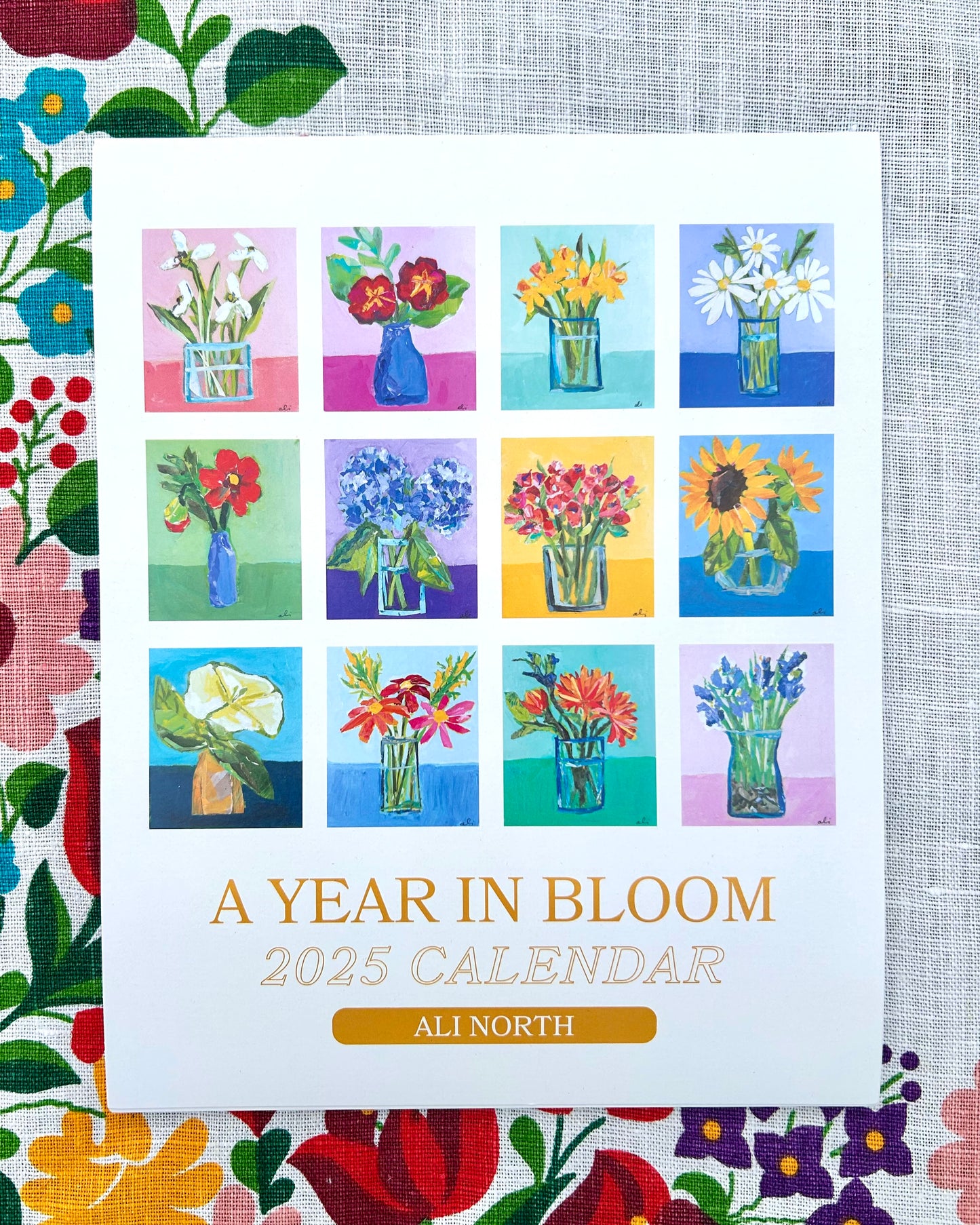 A Year In Bloom Wall Calendar
