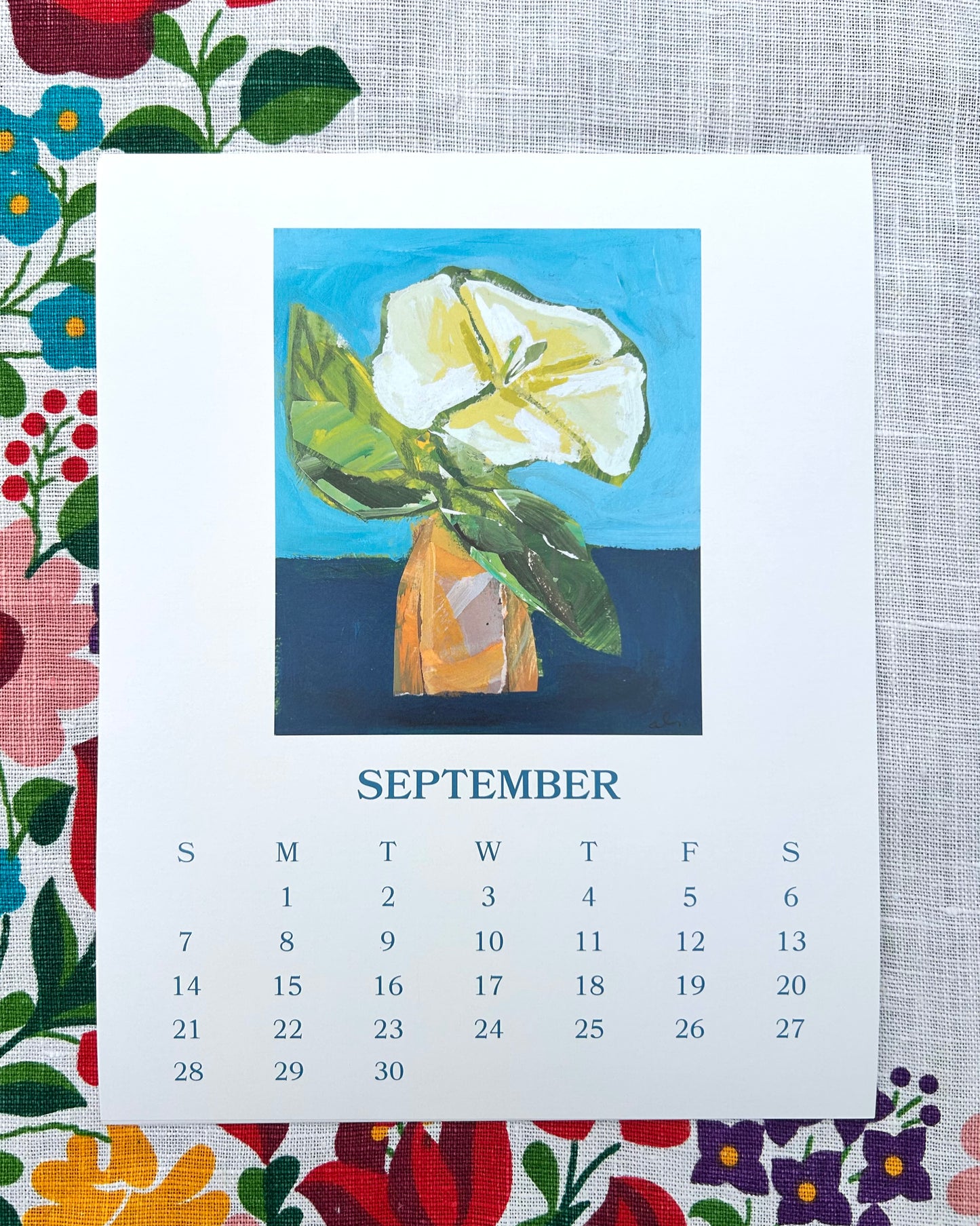 A Year In Bloom Wall Calendar