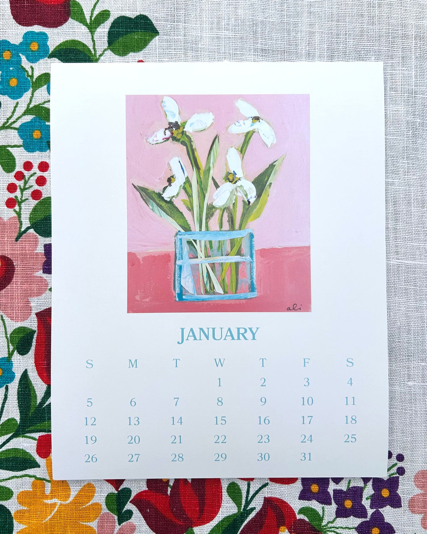 A Year In Bloom Wall Calendar