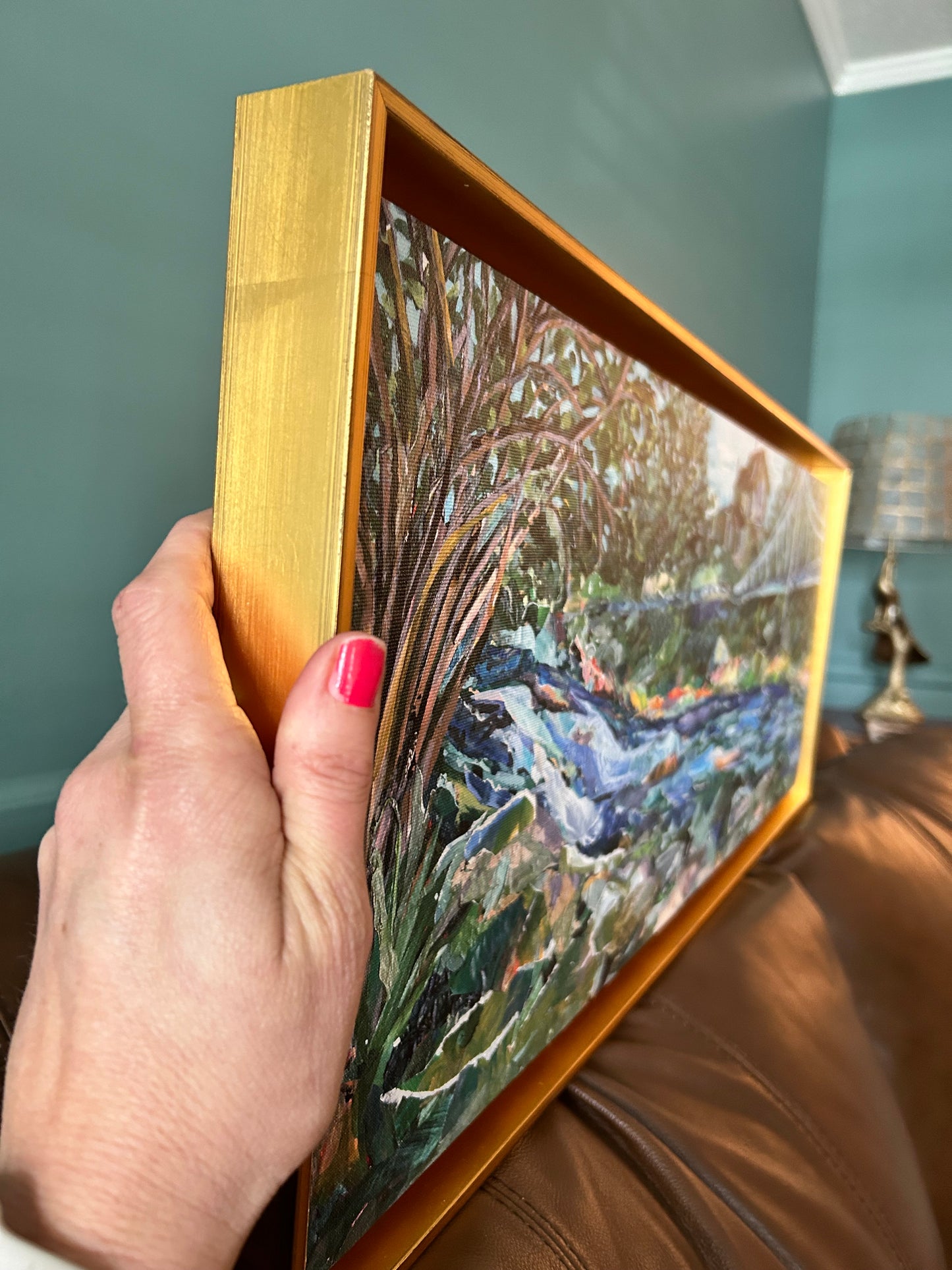 Canvas & Paper Prints: Saturday Morning/ Liberty Bridge Downtown Greenville