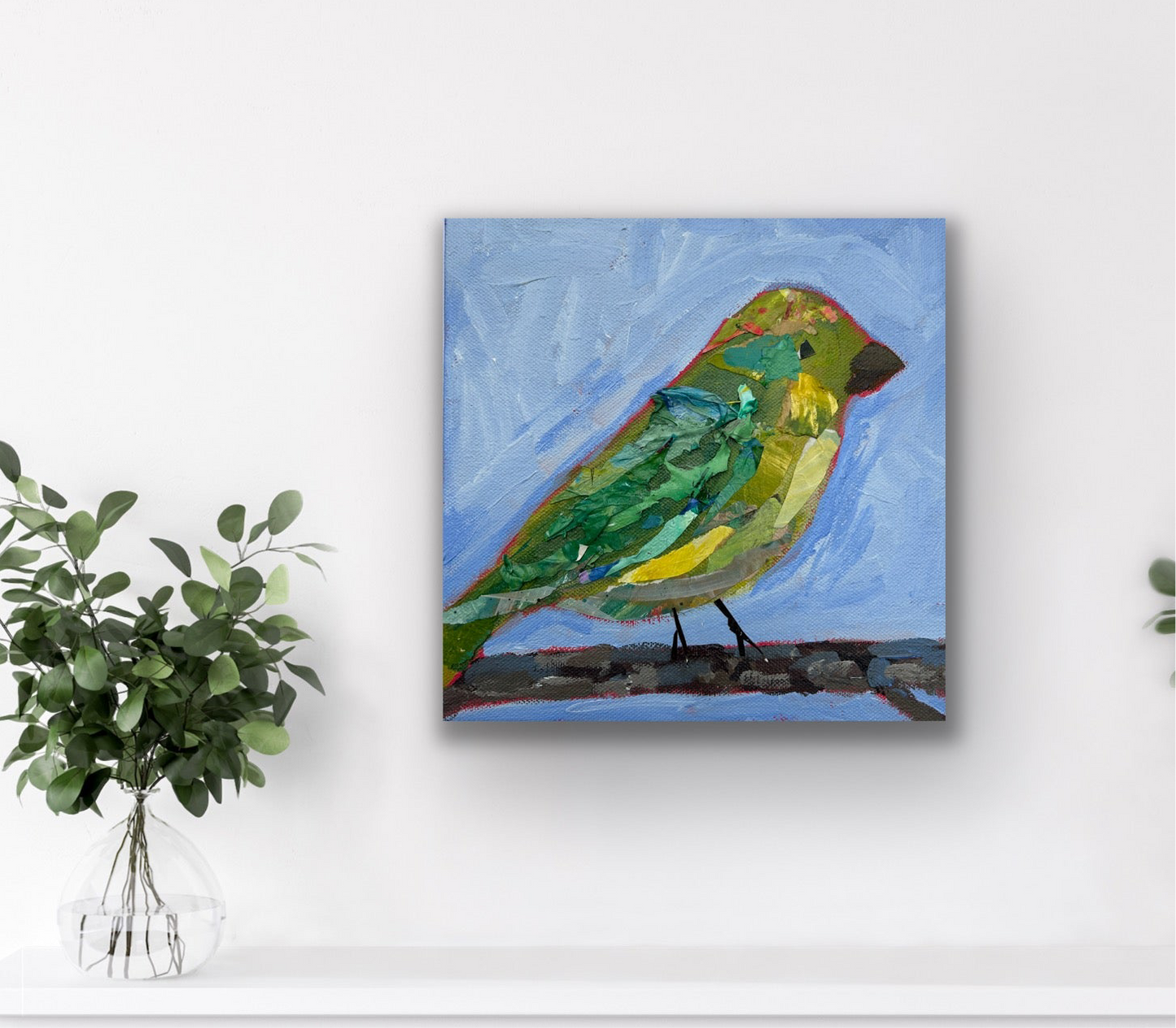 Mama Painted Bunting