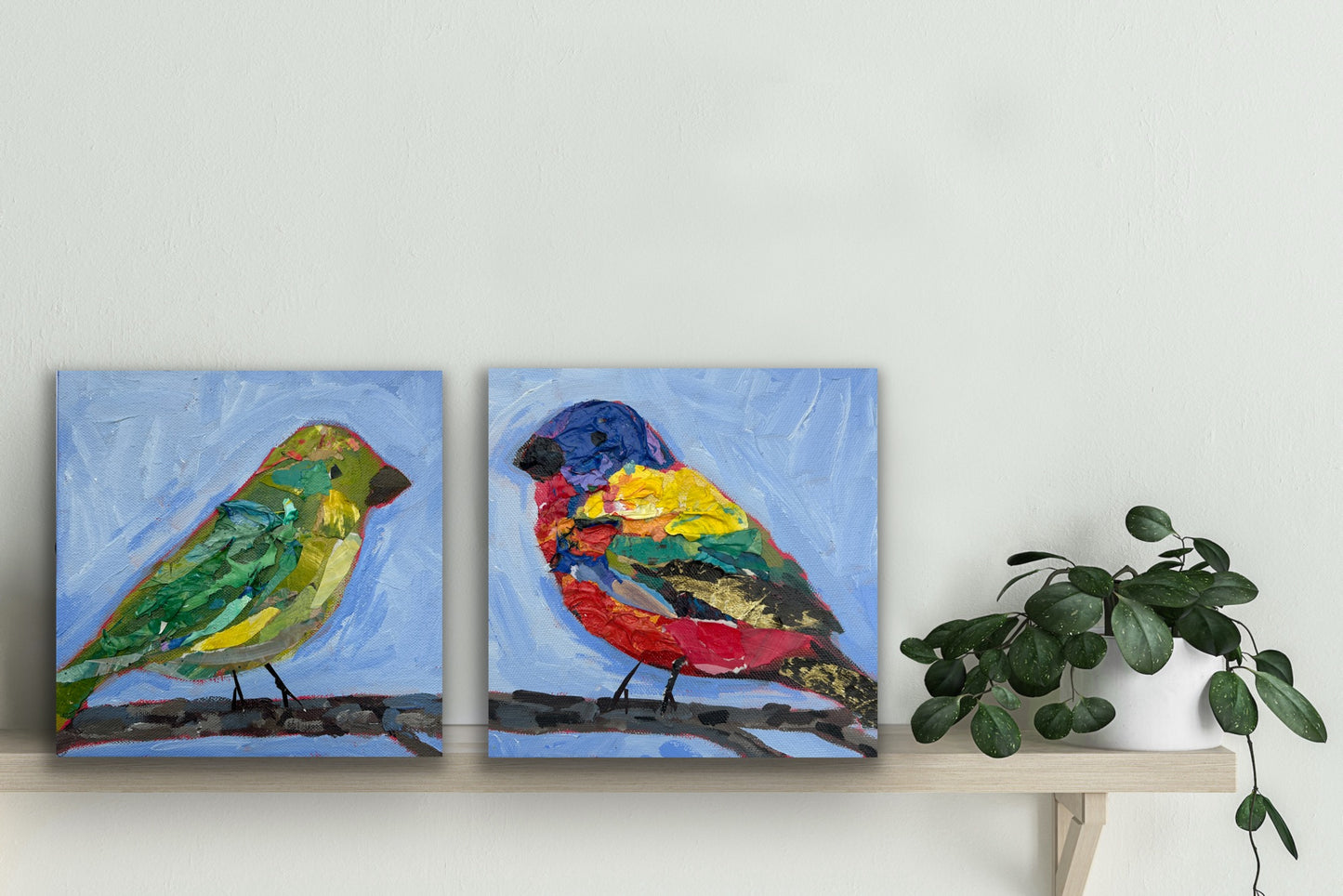 Mama Painted Bunting